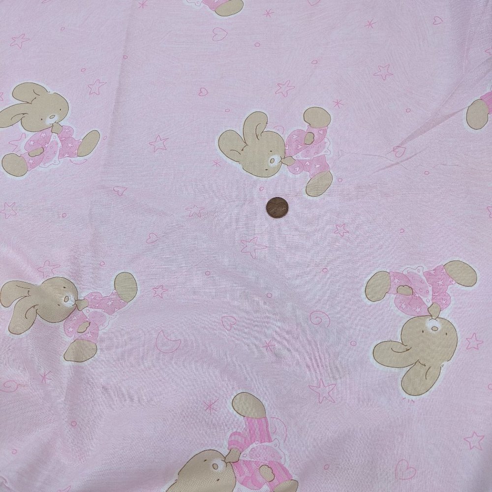 Crafts Sewing Fabric Easter Bunnies Pink 2 yds